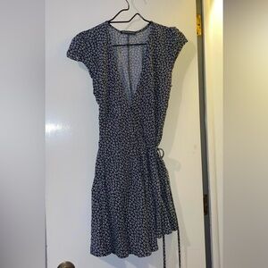 Floral tie/wrap dress